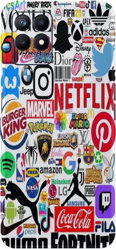 Mclaxa Stickers Pack Mobile Back Skin Guard, Stickers Pack, Realme Narzo 50 Mobile Skin  (Stickers Pack Skin With Super Matte Finish)