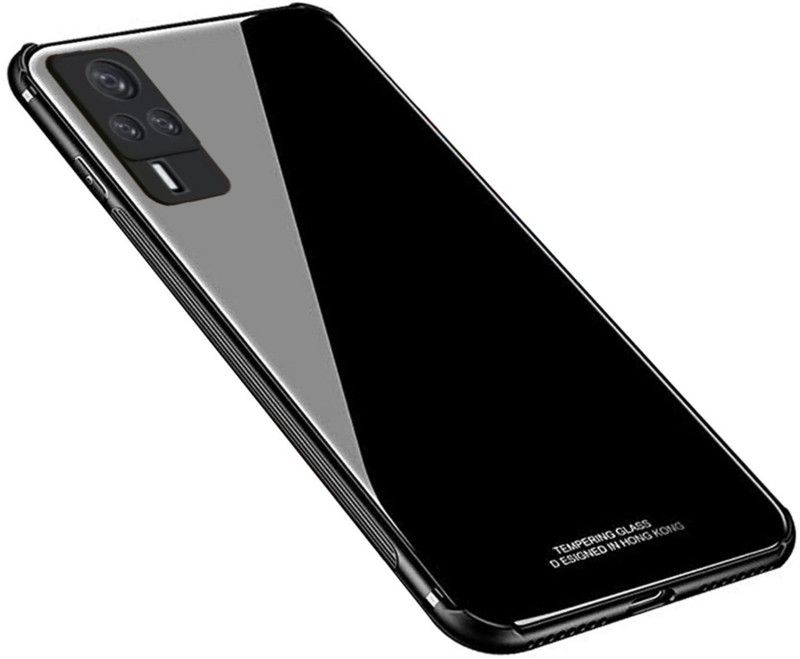 QKZ Back Cover for Vivo X60 Pro  (Black, Grip Case, Pack of: 1)