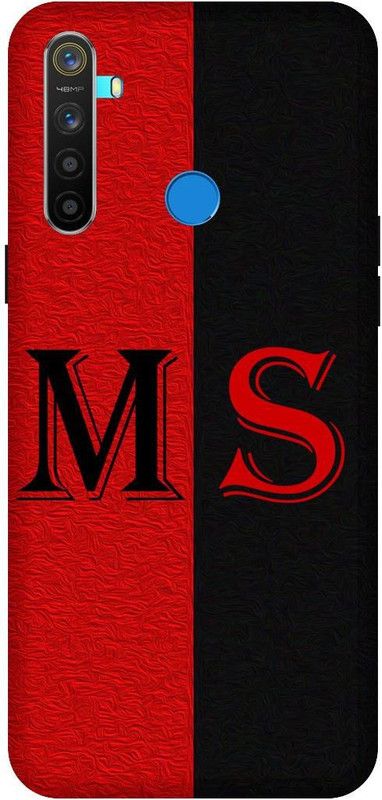 KARJUN Back Cover for Realme 5, M, S Latter Multicolour Printed  (Multicolor, Shock Proof, Pack of: 1)