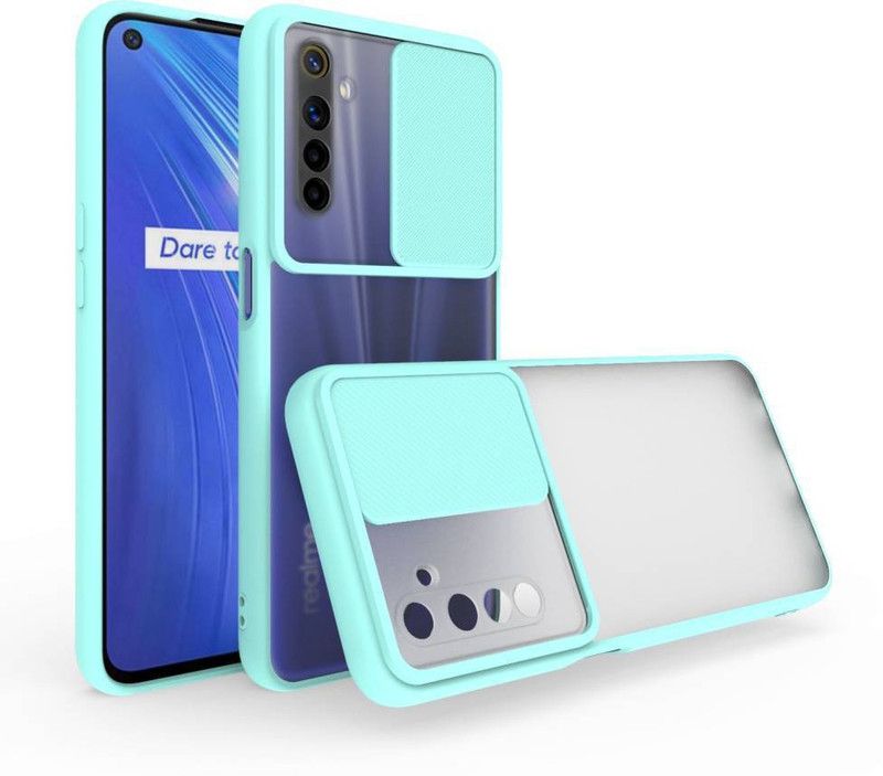 AOnes Back Cover for Realme 6 / 6I  (Blue, Cases with Holder, Pack of: 1)