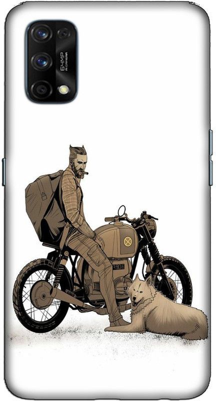 CROKIAN Back Cover for Realme 7 Pro Attitude rider Back Cover  (Multicolor, Hard Case, Pack of: 1)