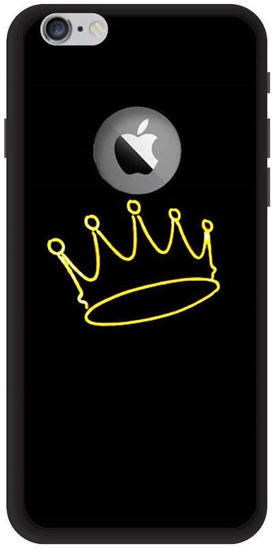 BYXIS Back Cover for iphone 7 cut king and queen, Crown, Black, Gold  (Multicolor, Shock Proof, Pack of: 1)