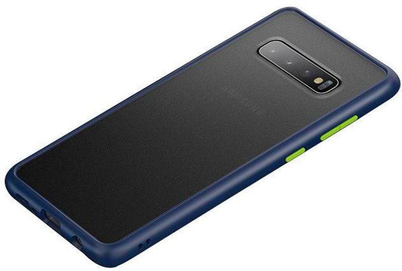 Vaku Luxos Back Cover for Samsung Galaxy S10 Plus Translucent Matte Cover Anti-Drop Protection Frosted Case  (Blue, Shock Proof)