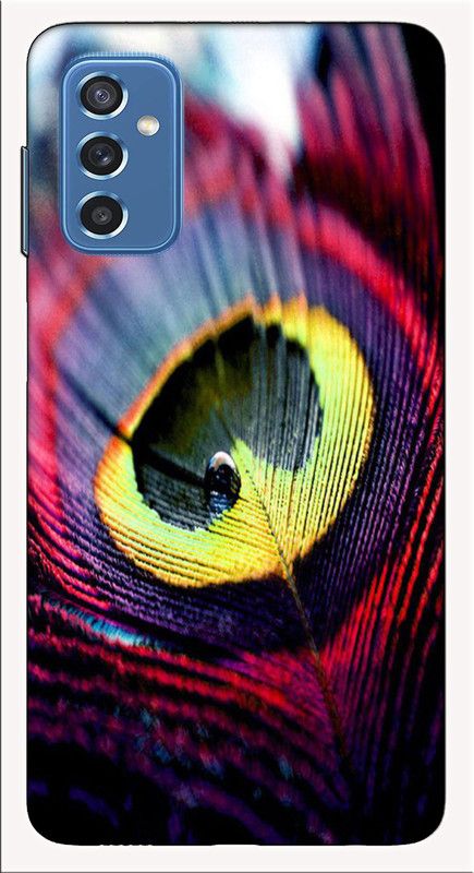 iprinto Back Cover for Samsung Galaxy M52 5G peacock feather Back Cover  (Multicolor, Hard Case)
