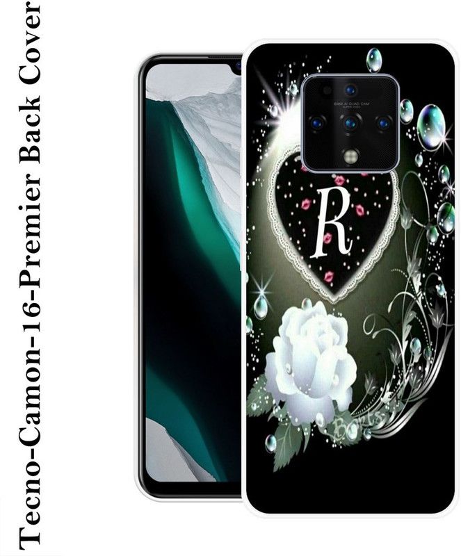 SHIVKUDI Back Cover for Tecno Camon 16 Premier  (Black, Green, Grip Case, Silicon)
