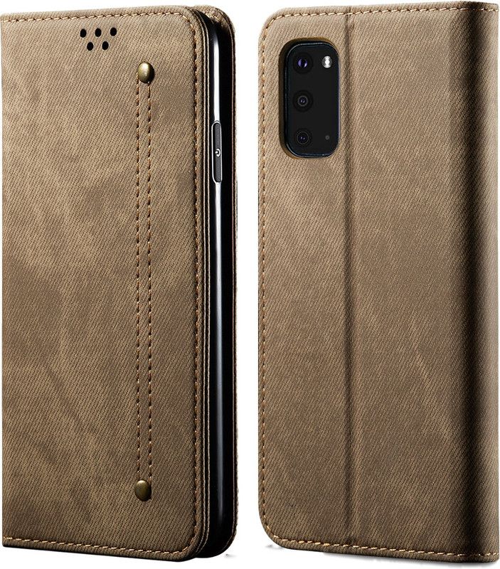 Pure Color Front & Back Case for Samsung Galaxy S20 FE 4G / Galaxy S20 FE 5G  (Khaki, Magnetic Case, Pack of: 1)