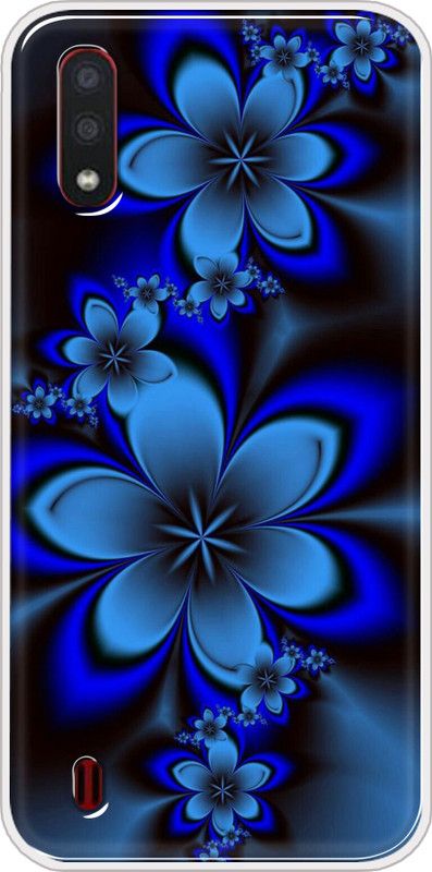 Appcityprint Back Cover for SAMSUNG GALAXY M01  (Black, Blue, Grip Case, Silicon, Pack of: 1)