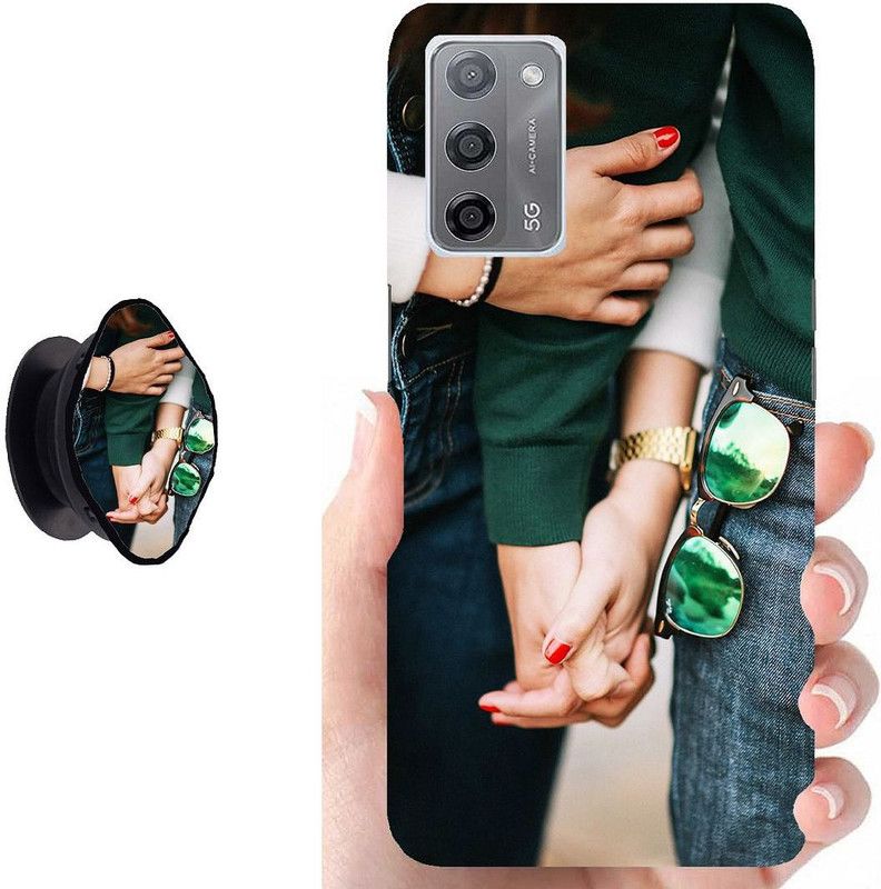 Zappy Back Cover for Oppo A55  (Multicolor, Cases with Holder, Pack of: 1)
