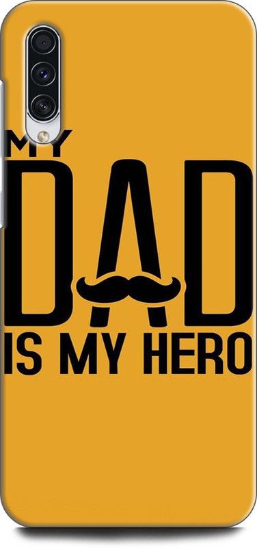 Afterglow Back Cover for SAMSUNG Galaxy A50s MY DAD IS MY HERO, QUTIO, DAD LOGO, HERO  (Multicolor, Shock Proof, Pack of: 1)