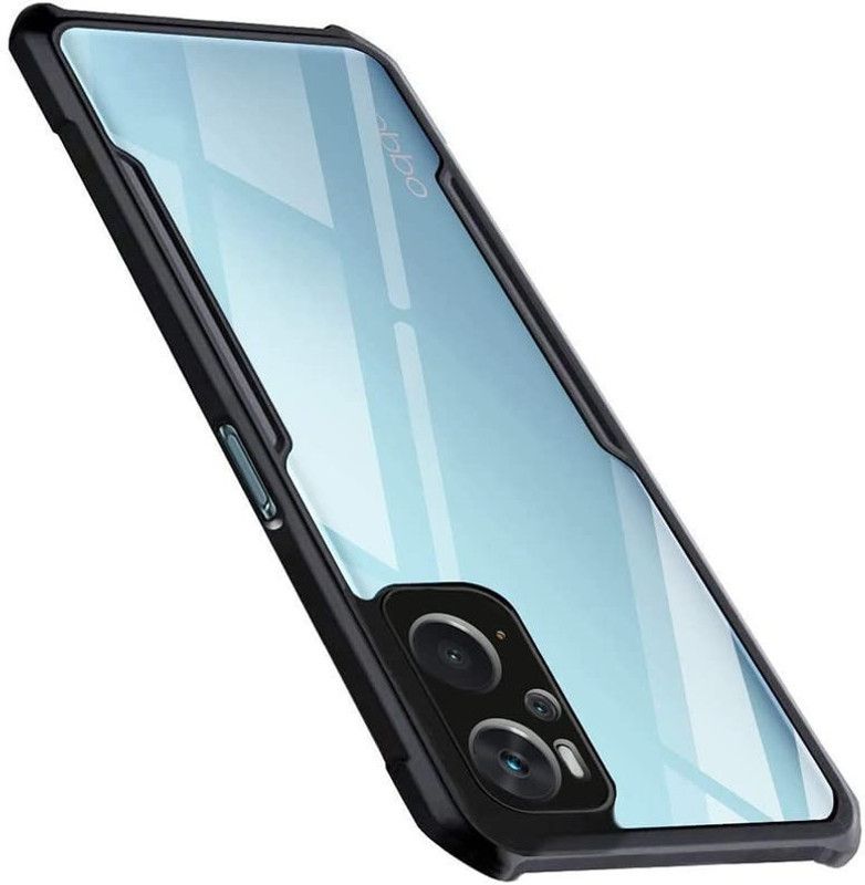 Cell Mobile Back Cover for OPPO K10 4G  (Black, Transparent, Grip Case, Pack of: 1)