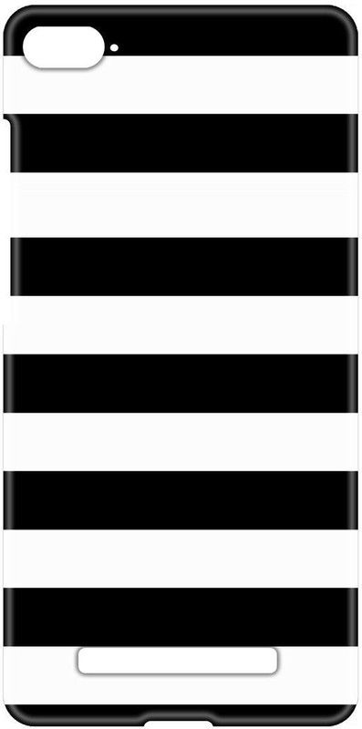 Smutty Back Cover for Mi 4i - Black Stripes Print  (Multicolor, Hard Case, Pack of: 1)