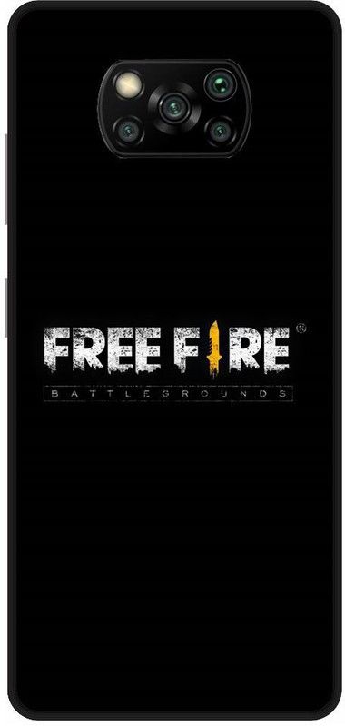 URCHIN Back Cover for Poco X3 Free Fire, Free fire game, free fire logo, game, free fire  (Multicolor, Shock Proof, Pack of: 1)