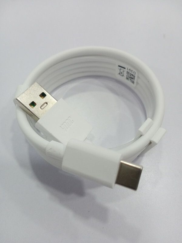 AYUVEDA USB Type C Cable 6.5 A 1.00131999999998 m Copper Braiding Samsung Galaxy A52 | Samsung Galax S10 S9 S20 | Nokia | Vivo And All Smartphone  (Compatible with c type car charger adapter, White, One Cable)