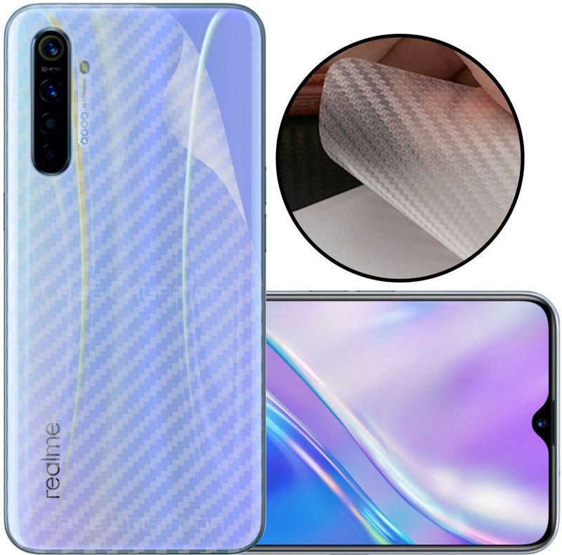 CASE CREATION Oppo Realme X2 (2019) Mobile Skin  (3D Carbon Fibre Transparent Back Skin Matte Finish)