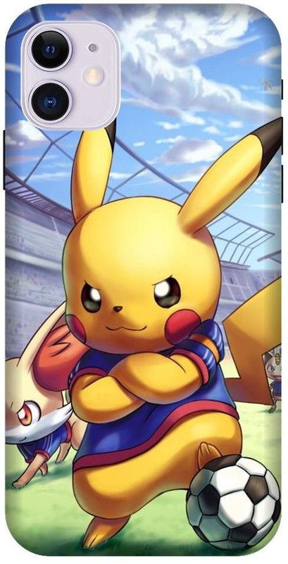 BYXIS Back Cover for iphone 11 Pikachu, Pikachu cover, Pokemon, Pokemon Pikachu  (Multicolor, Shock Proof, Pack of: 1)