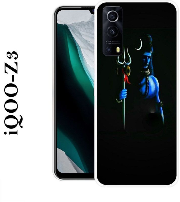 Sswastik Back Cover for IQOO Z3  (Black, Silicon)