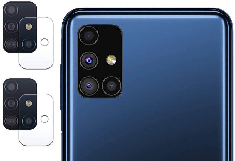 Transparent Back Camera Lens Glass Protector for Fii Samsung Galaxy M51  (Pack of: 2)
