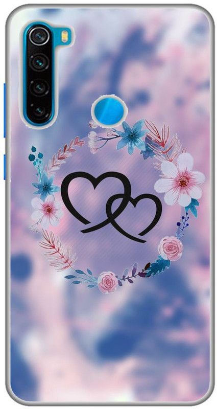CROKIAN Back Cover for Redmi Note 8 sky blue heart Back Cover  (Multicolor, Hard Case, Pack of: 1)