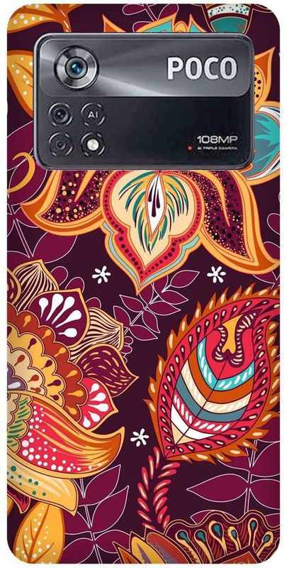 play fast Back Cover for POCO X4 Pro 5G, MANDALA, ART, ABSTRACT, ART, RANGOLI, PATTERN  (Purple, Hard Case, Pack of: 1)