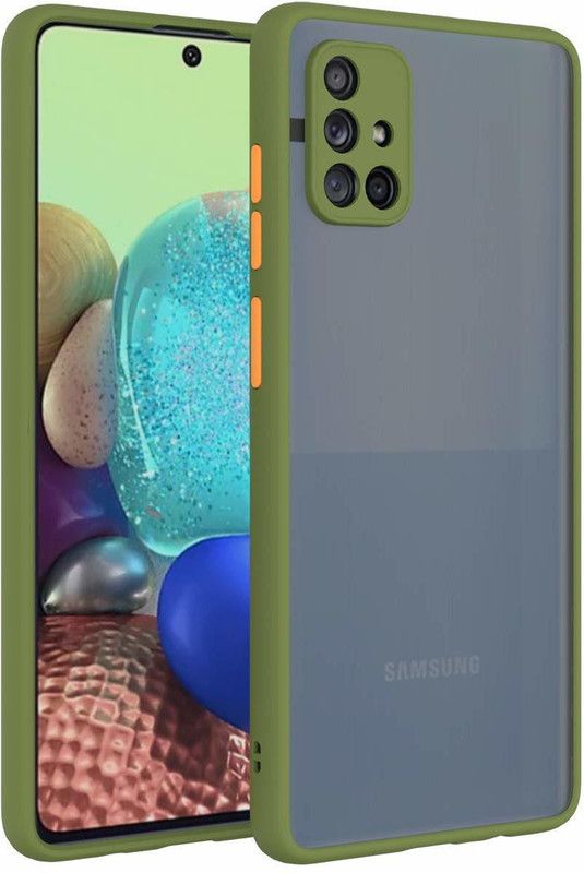 FIVE-O Back Cover for Samsung Galaxy A31  (Green, Camera Bump Protector, Pack of: 1)