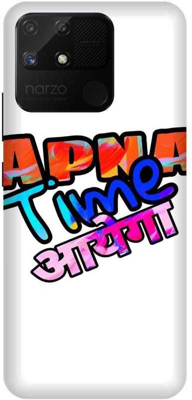 UMPRINT Back Cover for Realme Narzo 50A,RMX3430 Apna Time Aayega Gully Printed Back Cover  (Multicolor, Shock Proof, Pack of: 1)