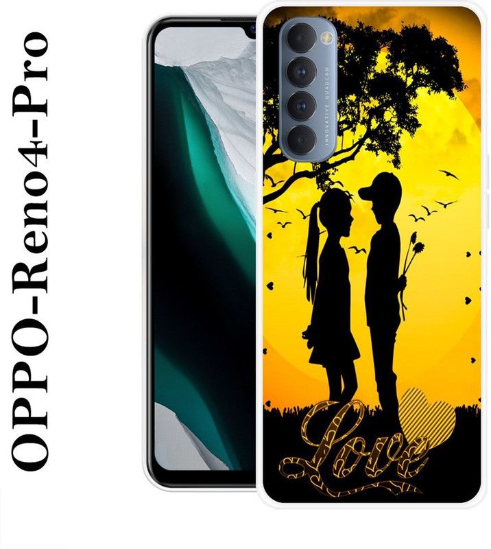 KUDI Back Cover for Oppo Reno4 Pro  (Multicolor, Silicon)