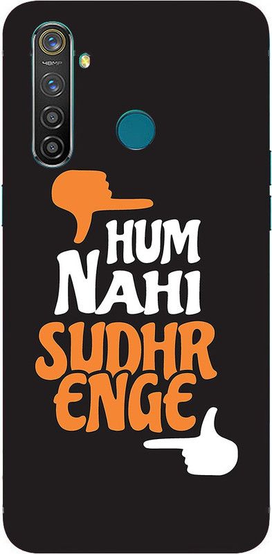 METOO Back Cover for Oppo Realme 5, Text,Shayari, Funny Quote Design Printed Back Cover Print : 36  (Multicolor, Dual Protection, Silicon, Pack of: 1)