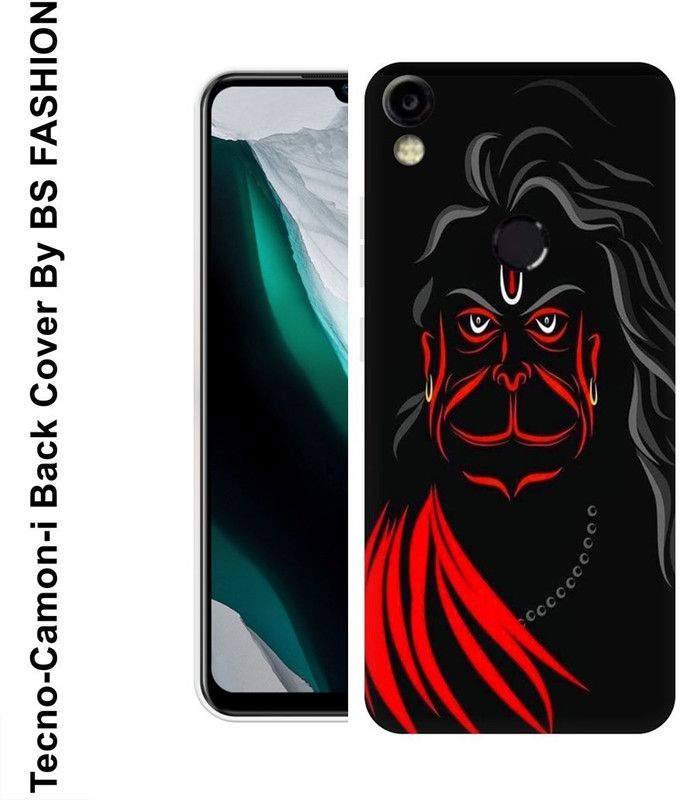 BSRAJ Back Cover for Tecno Camon i  (Black, Red, Flexible, Silicon)