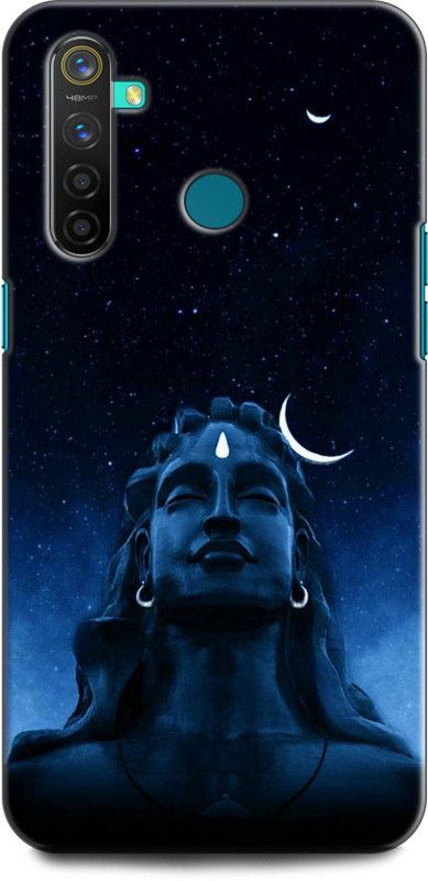 INDICRAFT Back Cover for Realme 5  (Blue, Shock Proof, Pack of: 1)