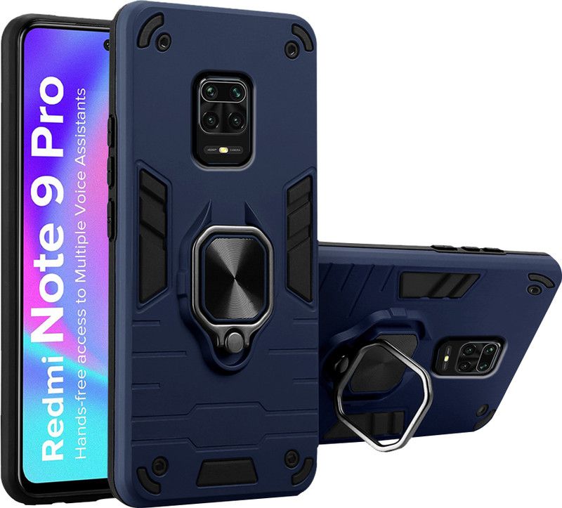 MVMS Back Cover for Xiaomi Poco M2 Pro  (Blue, Shock Proof, Pack of: 1)