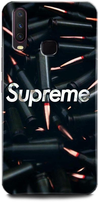 play fast Back Cover for Vivo Y12/1904 SUPREME LOGO PRINTED  (Multicolor, Hard Case, Pack of: 1)