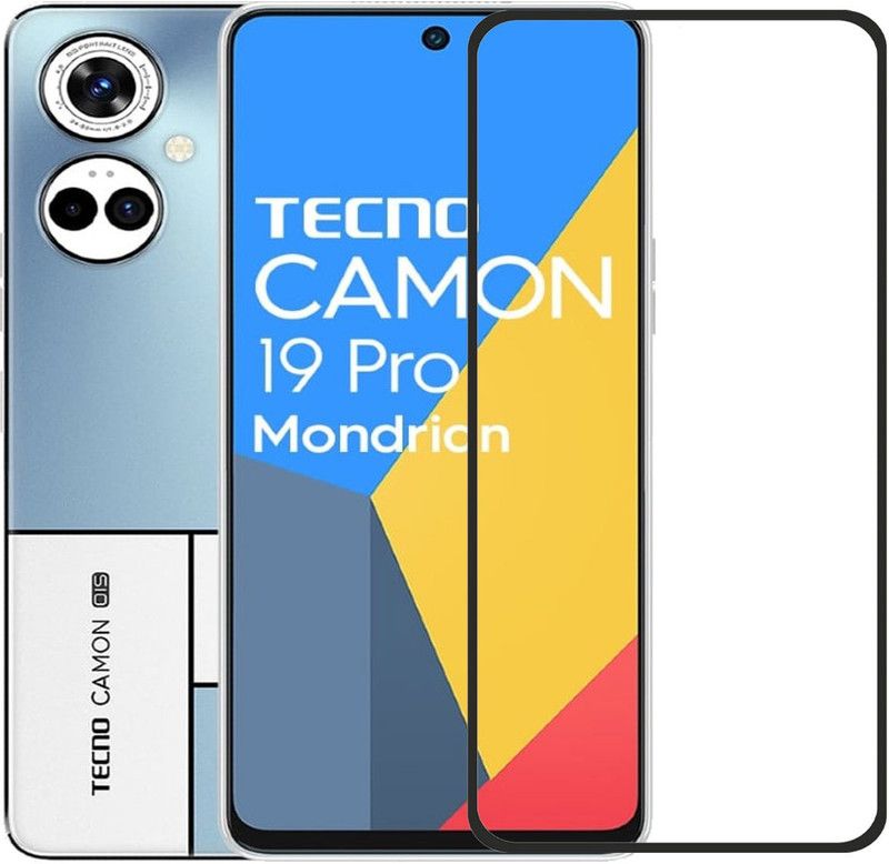 NSTAR Edge To Edge Tempered Glass for Tecno Camon 19 Pro 5G Mondrian Edition,Tecno Camon 19 Pro 5G  (Pack of 1)