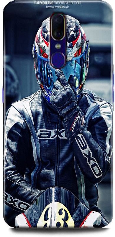 FIKORA Back Cover for OPPO F11/CPH1911 BIKE RIDER PRINTED  (Multicolor, Hard Case, Pack of: 1)