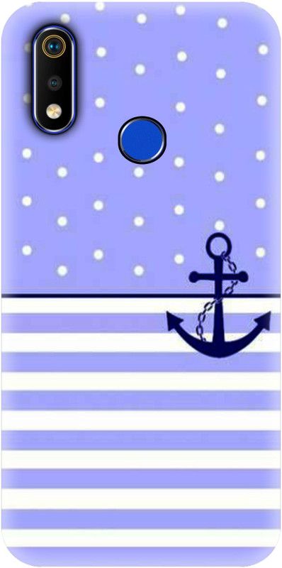 #Uncultured Back Cover for Realme 3, Realme 3i - Anchor Print  (Multicolor, Hard Case, Pack of: 1)