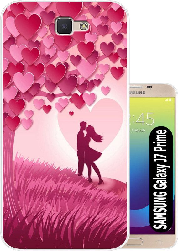 Hostprint Back Cover for Samsung J7 Prime2, Samsung J7 Prime, Samsung On7 Prime, Samsung On Nxt  (Pink, Flexible, Silicon, Pack of: 1)