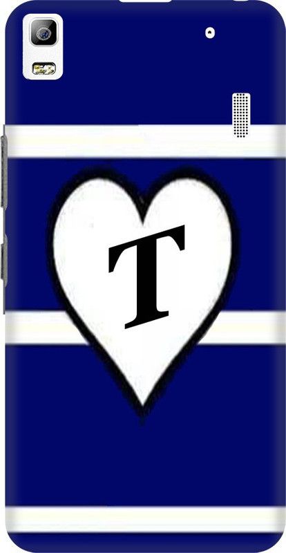 Coberta Case Back Cover for Lenovo A7000, Lenovo A7000 Turbo Back Cover Blue Alphabet Letter T Design Back Case For Lenovo A7000 Turbo By Coberta  (Multicolor, Pack of: 1)