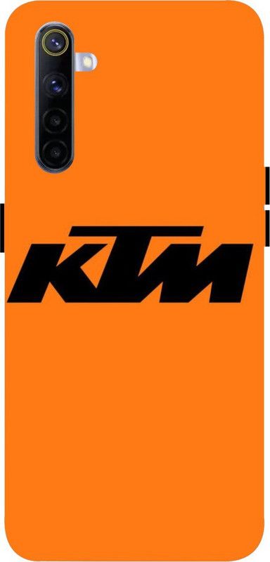PRATEEKSH Back Cover for Realme 6 , Realme 6i , Realme 6s  (Orange, Black)