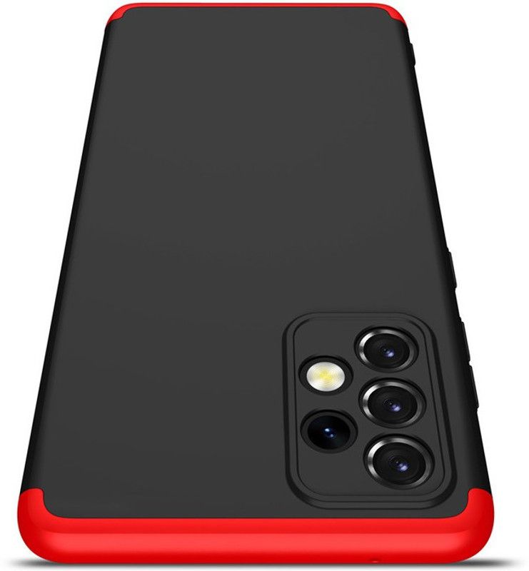Glaslux Front & Back Case for Samsung Galaxy A52s  (Red, Camera Bump Protector, Pack of: 1)