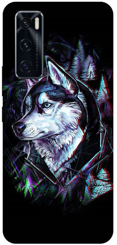 URCHIN Back Cover for Vivo V20SE wolf, Dark, Logo wolf, Animals  (Multicolor, Shock Proof, Pack of: 1)