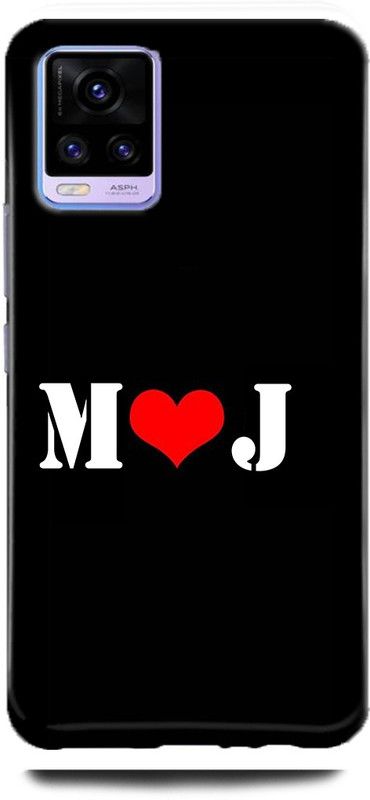 Afterglow Back Cover for Vivo V20 pro M J, M LOVES J, NAME, LETTER, ALPHABET, JM LOVE, HART  (Multicolor, Shock Proof, Pack of: 1)
