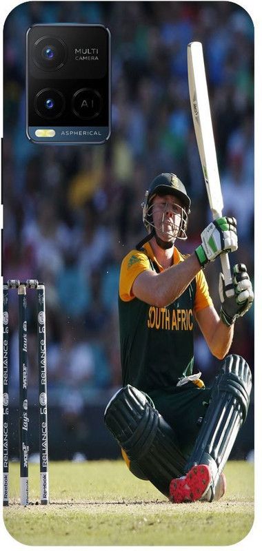 Bluvver Back Cover for Vivo Y33s, V2109, Printed AB de Villiers Back Cover  (Multicolor, Hard Case, Pack of: 1)