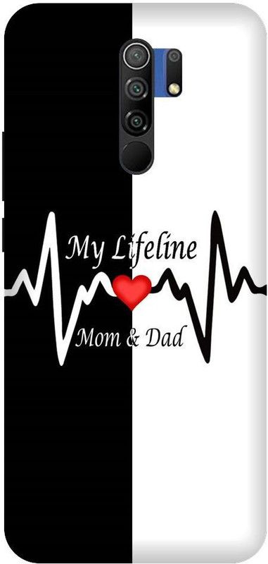 URCHIN Back Cover for Redmi 9 prime mom dad, Mom Dad, Mom And Dad, Love, Lifeline, Love, Parents  (Multicolor, Shock Proof, Pack of: 1)