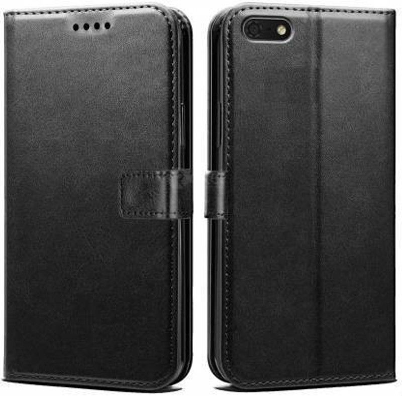 Urban Tech Flip Cover for Huawei Honor 7sFlip Case | Magnetic Closure | Shock Proof Wallet Flip Cover  (Black, Magnetic Case, Pack of: 1)