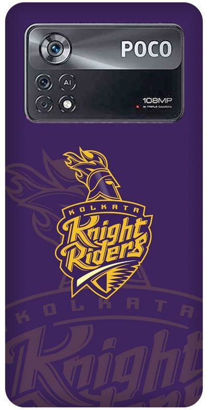 play fast Back Cover for POCO X4 Pro 5G, KOLKATA, KNIGHT, RIDERS, IPL, TEAM, LOGO  (Purple, Hard Case, Pack of: 1)