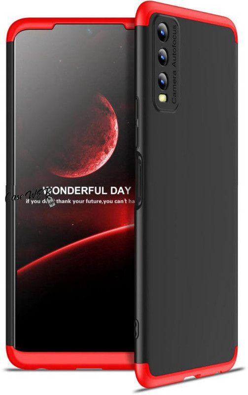CaseWEB Back Cover for Vivo Y20 5G  (Red, Hard Case, Pack of: 1)