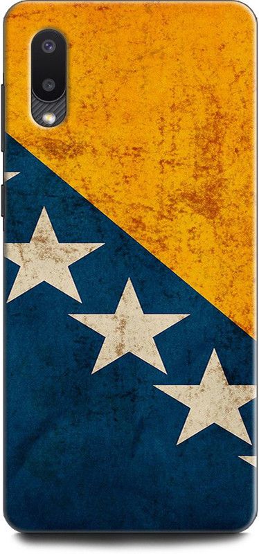 Afterglow Back Cover for SAMSUNG Galaxy M02 BIH FLAG, FLAG, STARS, BOSNIA FLAG, HERZEGOVINA  (Multicolor, Shock Proof, Pack of: 1)