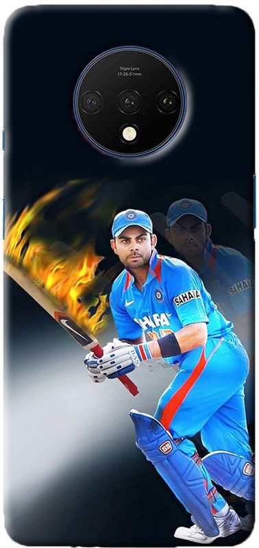NDCOM Back Cover for ONEPLUS 7T Virat Kohli Captain Printed  (Multicolor, Hard Case, Pack of: 1)