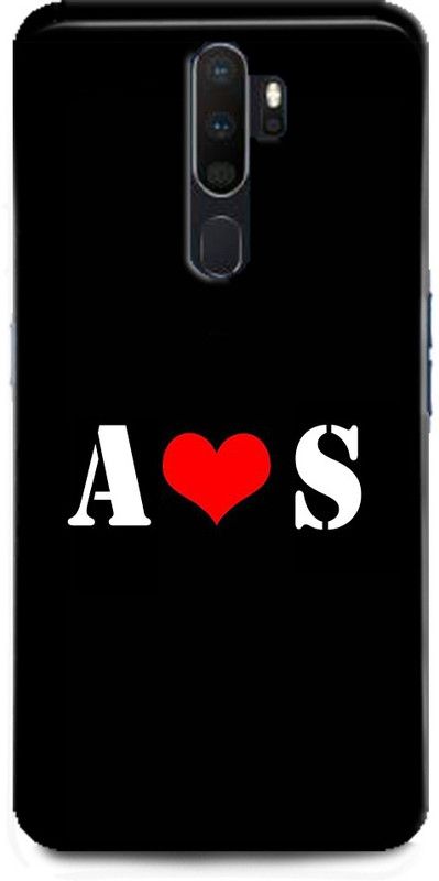 Afterglow Back Cover for OPPO A9 2020 A S, A LOVES S, NAME, LETTER, ALPHABET, AS LOVE, HART  (Multicolor, Shock Proof, Pack of: 1)