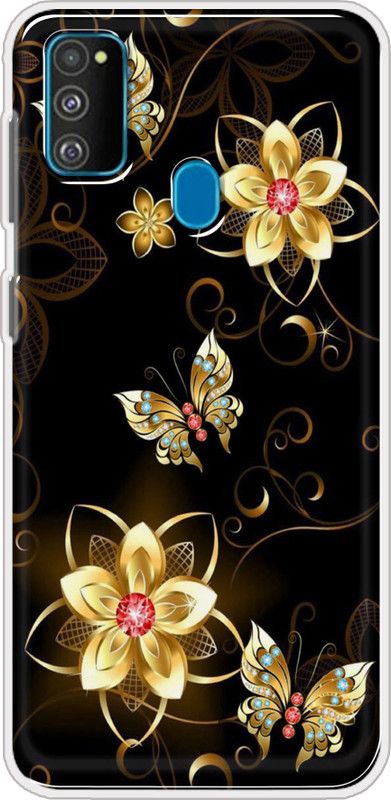 Hansviprint Back Cover for SAMSUNG GALAXY M30s  (Black, Grip Case, Silicon, Pack of: 1)