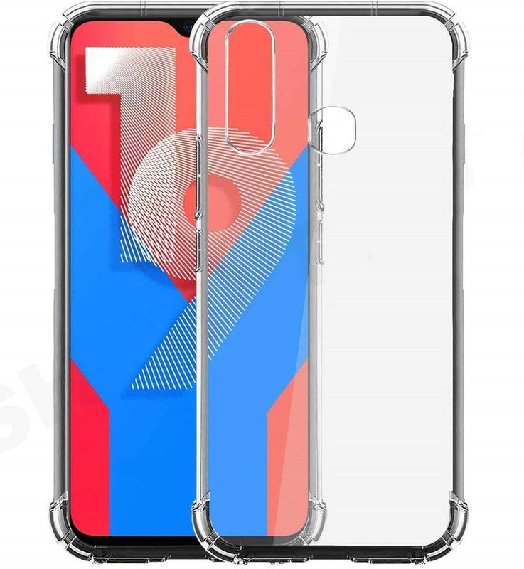 NKCASE Back Cover for Vivo Y19  (Transparent, Shock Proof, Silicon, Pack of: 1)
